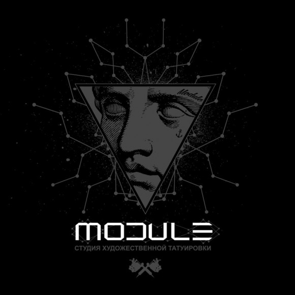 Логотип для студии художественной татуировки Module Логотип для студии художественной татуировки Module