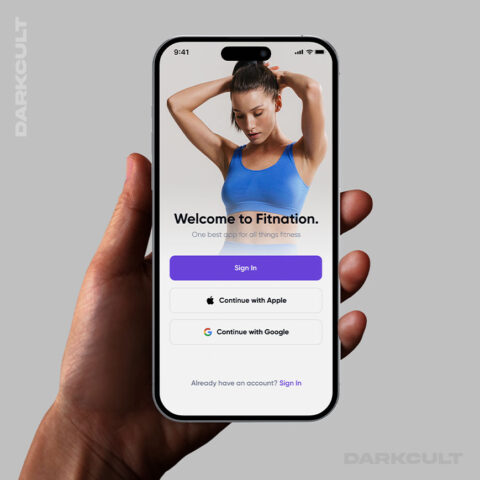 Дизайн для мобильного приложения Fitnation